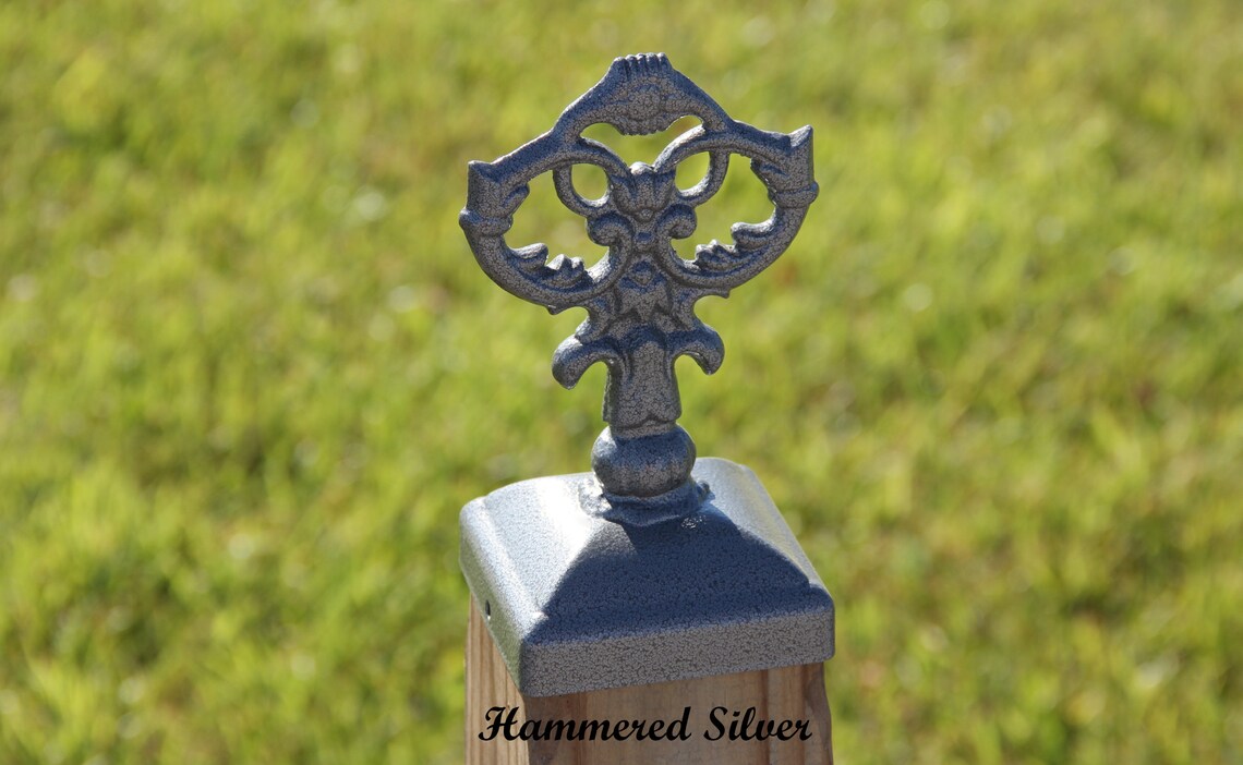 Wrought Iron Decorative Victorian post Cap for 4x4 Wood / Etsy