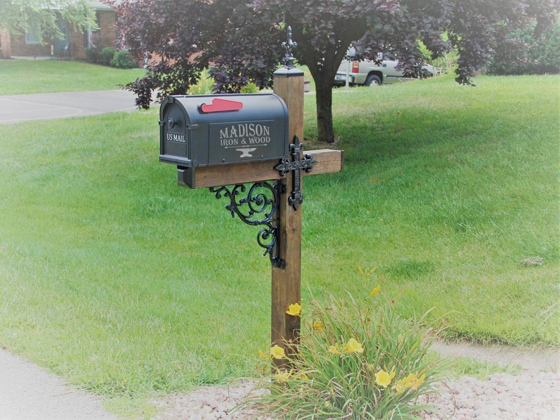 Cross Themed Wrought Iron Mailbox Dress up Kit Mailbox Etsy