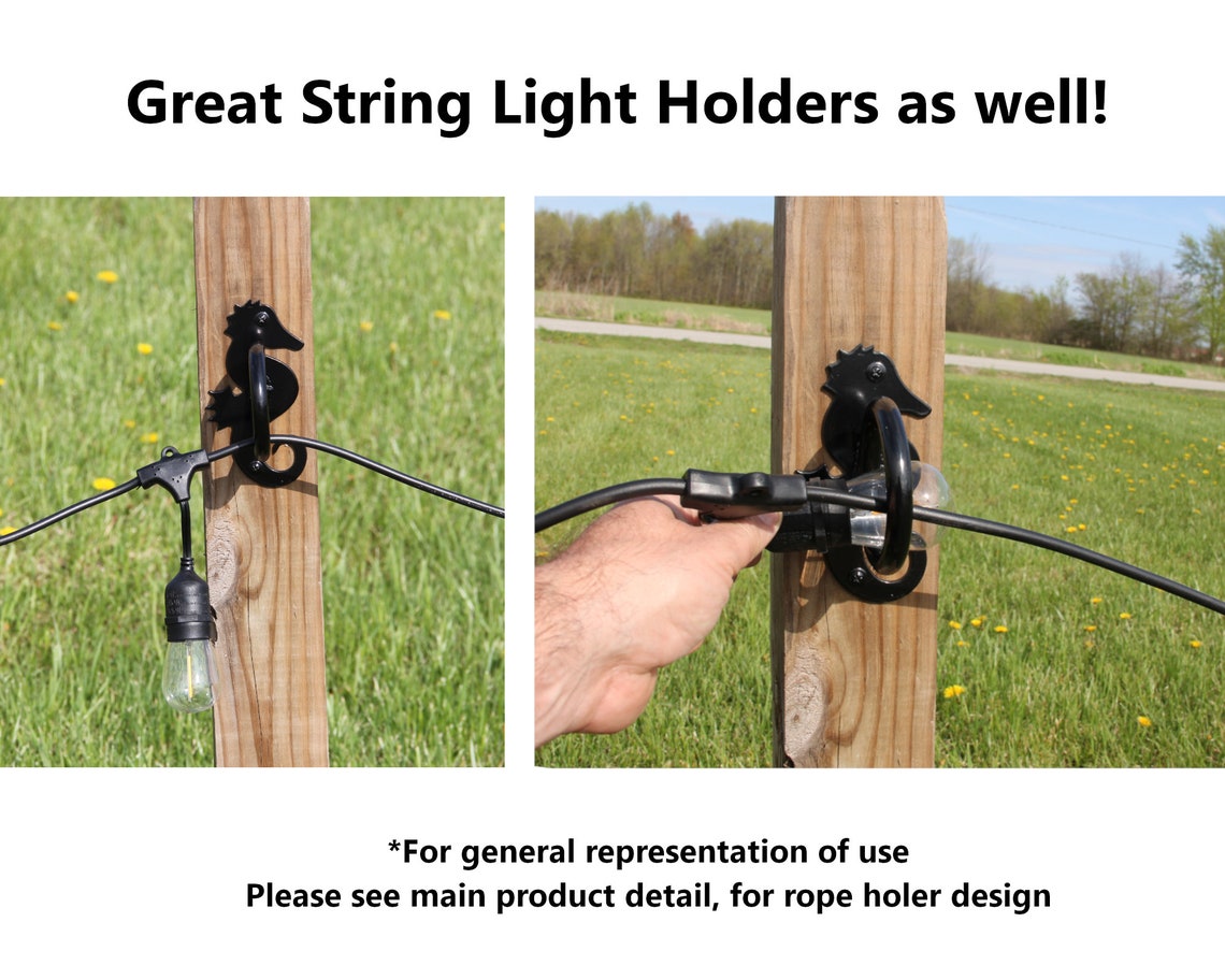 Nautical Rope Fence Bracket Pineapple Design Rings Pineapple Etsy