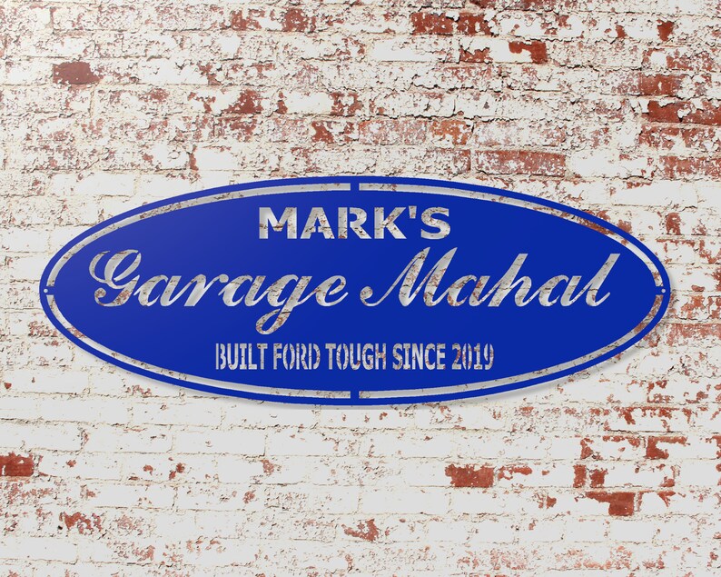 Garage Mahal Personalized Sign Garage Decor Custom Garage | Etsy