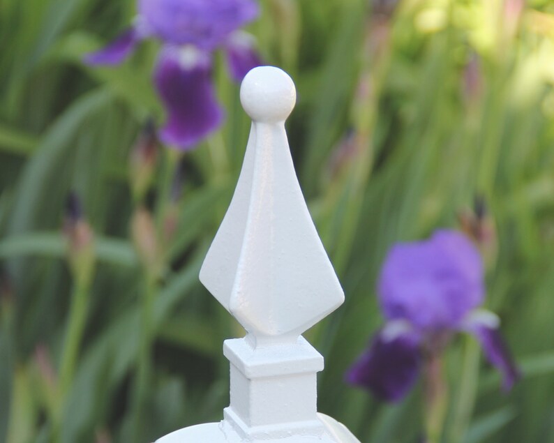 6x6 Post Cap with Quad Spear Fence Toppers farmhouse Decor Etsy