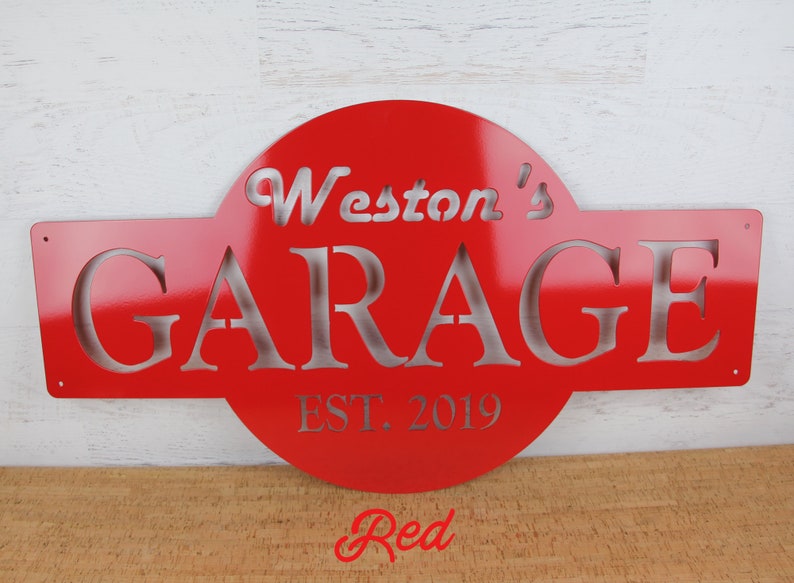 Garage Sign Garage Decor Personalized Gifts for Men Gifts Etsy