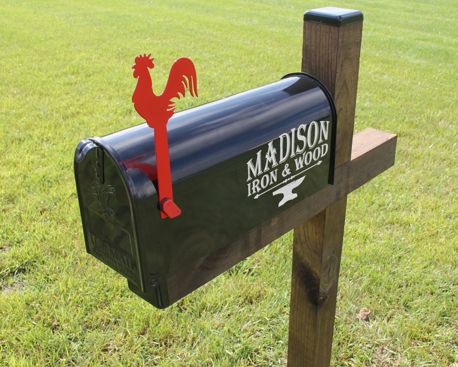 Rooster Mailbox Flag Decorative Mailbox Flag Metal Rooster Etsy