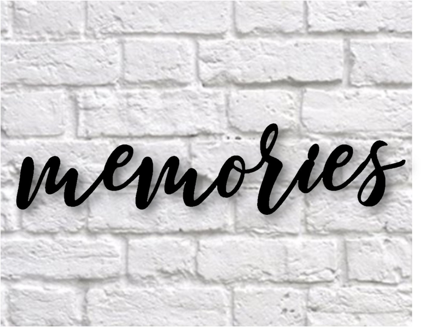 Buy Memories Sign Memories Word Wall Art Metal Wall Art Decor ...