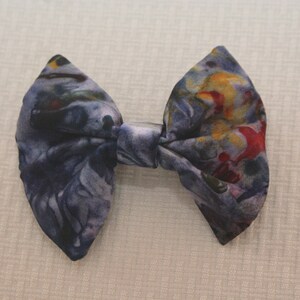 Handmade Silk Clip On Bow Tie- Hand dyed habotai silk