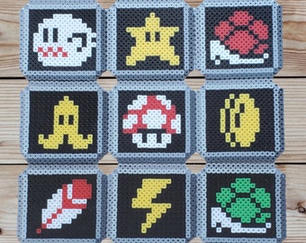 Magnet Mario Kart pixel art fait main – Déco rétro SNES