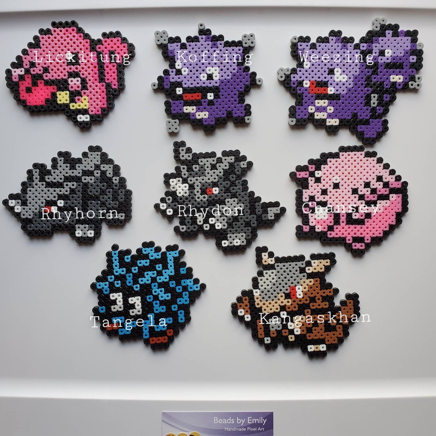 Pokemon Magnets / Ornaments- Lickitung Koffing Weezing Rhyhorn