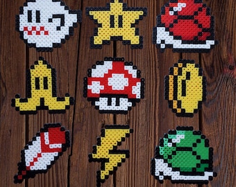 Mario Kart Power Ups - Magnets, Ornaments - Nerdy Geeky Home Decor Gift Ideas