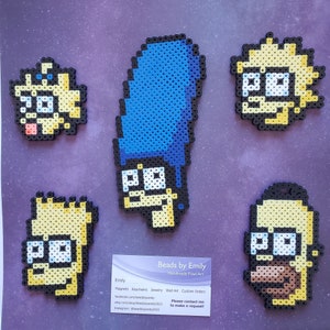 Simpsons Magnet Set - Homer Marge Lisa Bart Maggie - Unique Funny Gift - Cartoon - Gift for Men Women Boys Girls