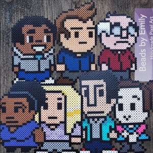Community Magnets / Ornaments - Jeff, Britta, Troy, Abed, Shirley, Pierce, Annie - Game Room Home Decor Gift Ideas