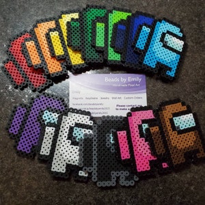 Among Us - Magnets, Christmas Tree Ornaments - Red Orange Yellow Green Lime Blue Cyan Purple White Black Brown Pink