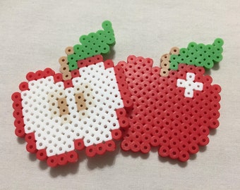 Cute Apple Kitchen Fridge Magnets - Gifts for Teachers, Teens, Women, Men - Food Magnets - Fruits and Veggies Healthy Eating
