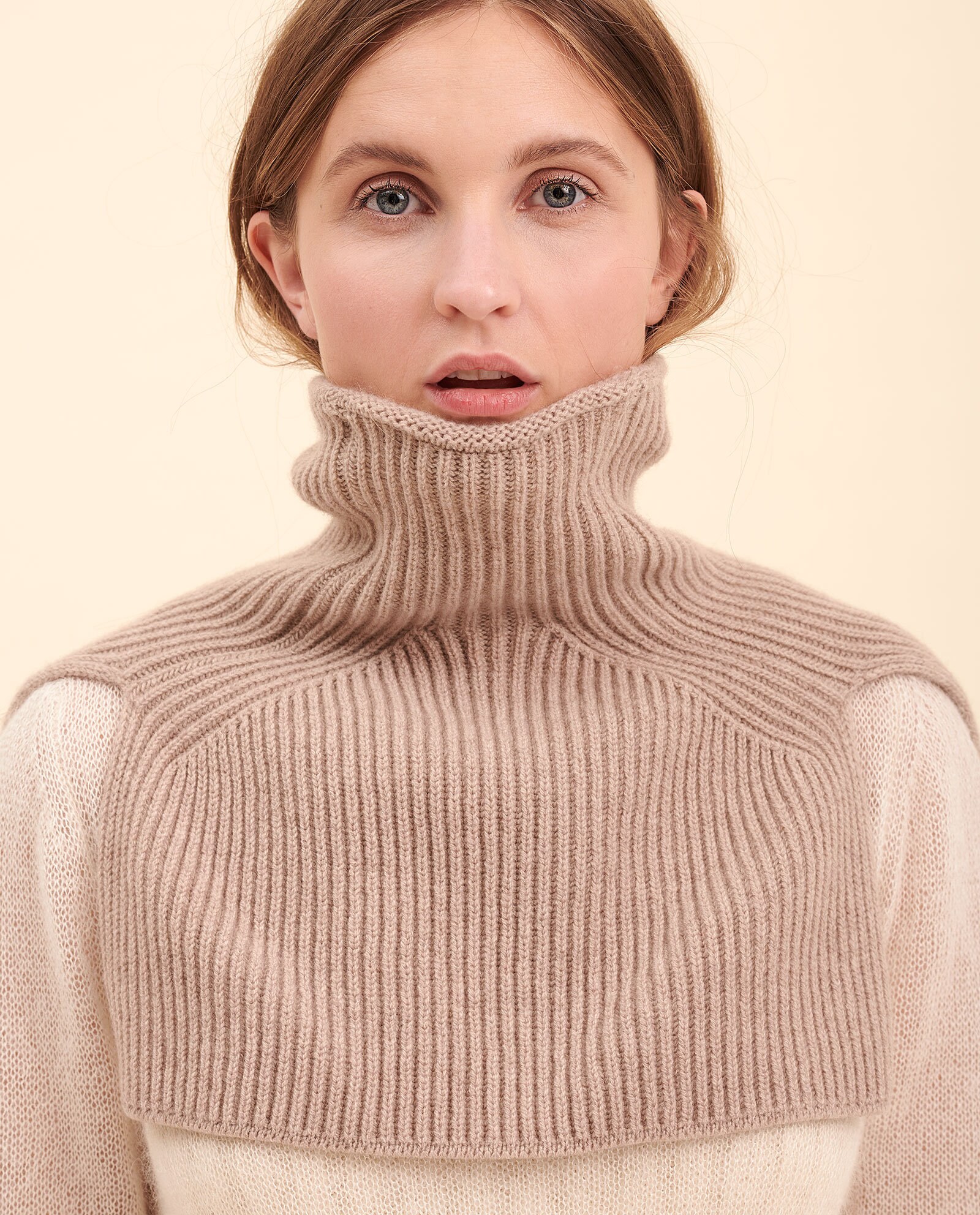 Light Brown Cashmere Hat Knitted Cashmere Hat Cashmere Etsy UK