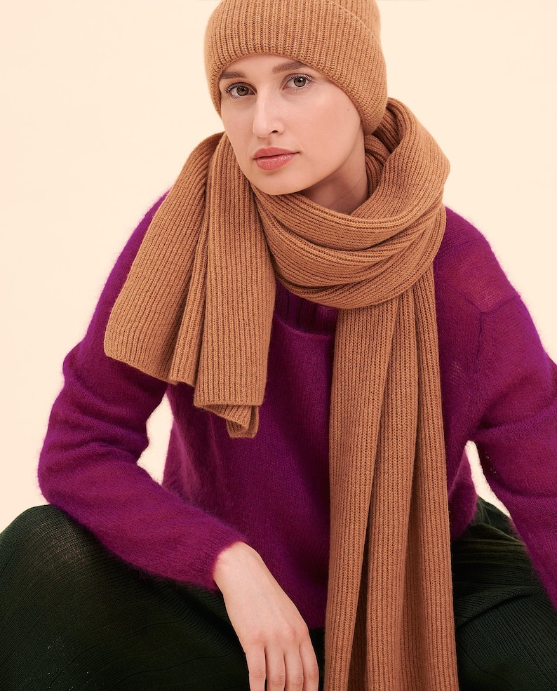 Olive Green Cashmere Scarf, Cashmere Shawl, Cashmere Throw, Cashmere