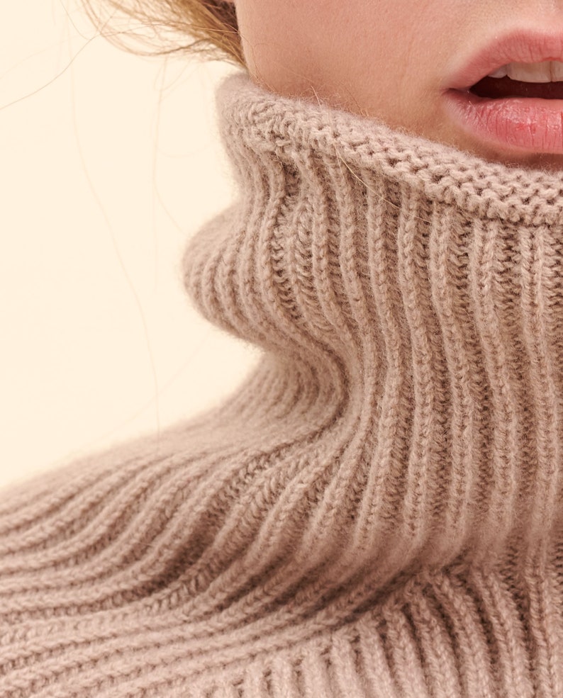 turtleneck with a scarf