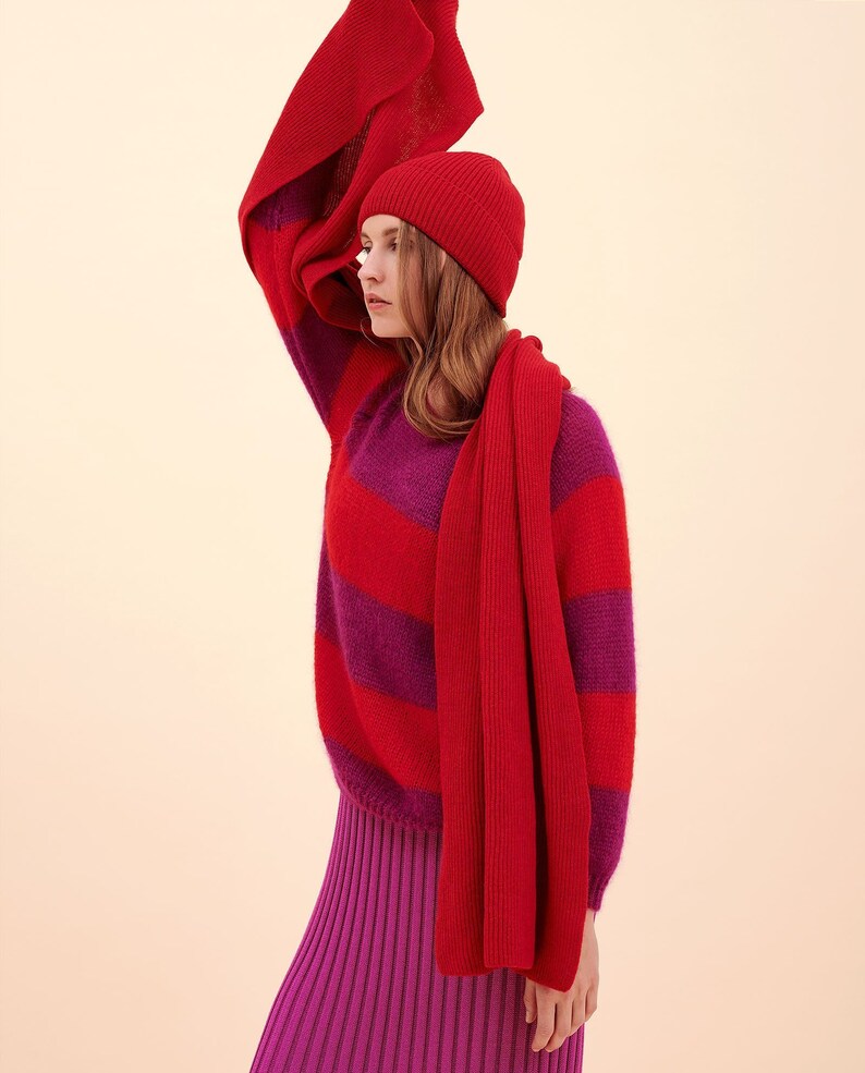 Red Cashmere Scarf Cashmere Shawl Cashmere Throw Cashmere Etsy