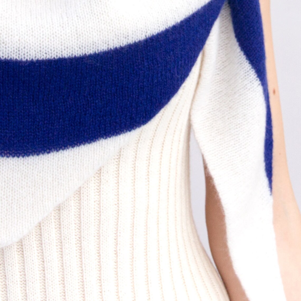 Dina Cashmere Triangle Scarf -Cornflower Blue main image 0