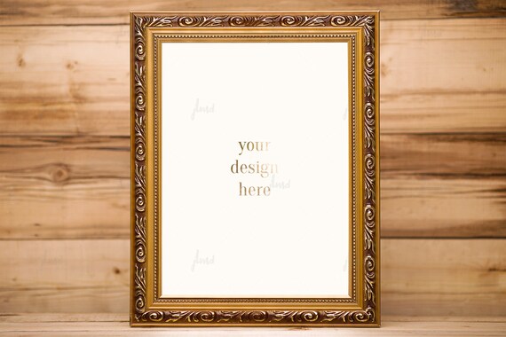 Styled Stock Photography Vintage Wooden Frame Wood