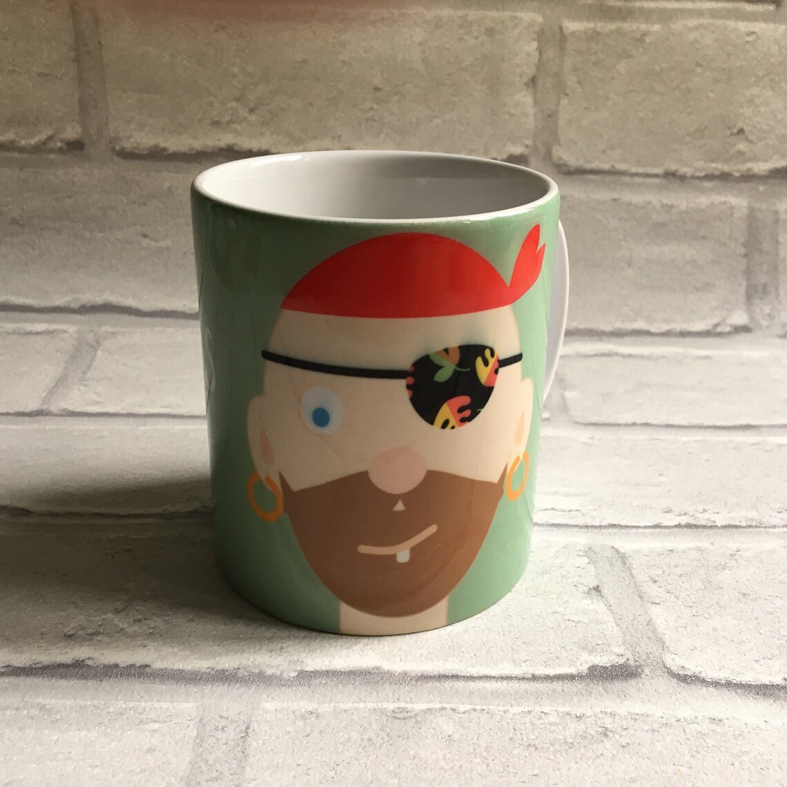 Pirate Face Mug Personalised Gift Kids Names Kids Etsy Italia