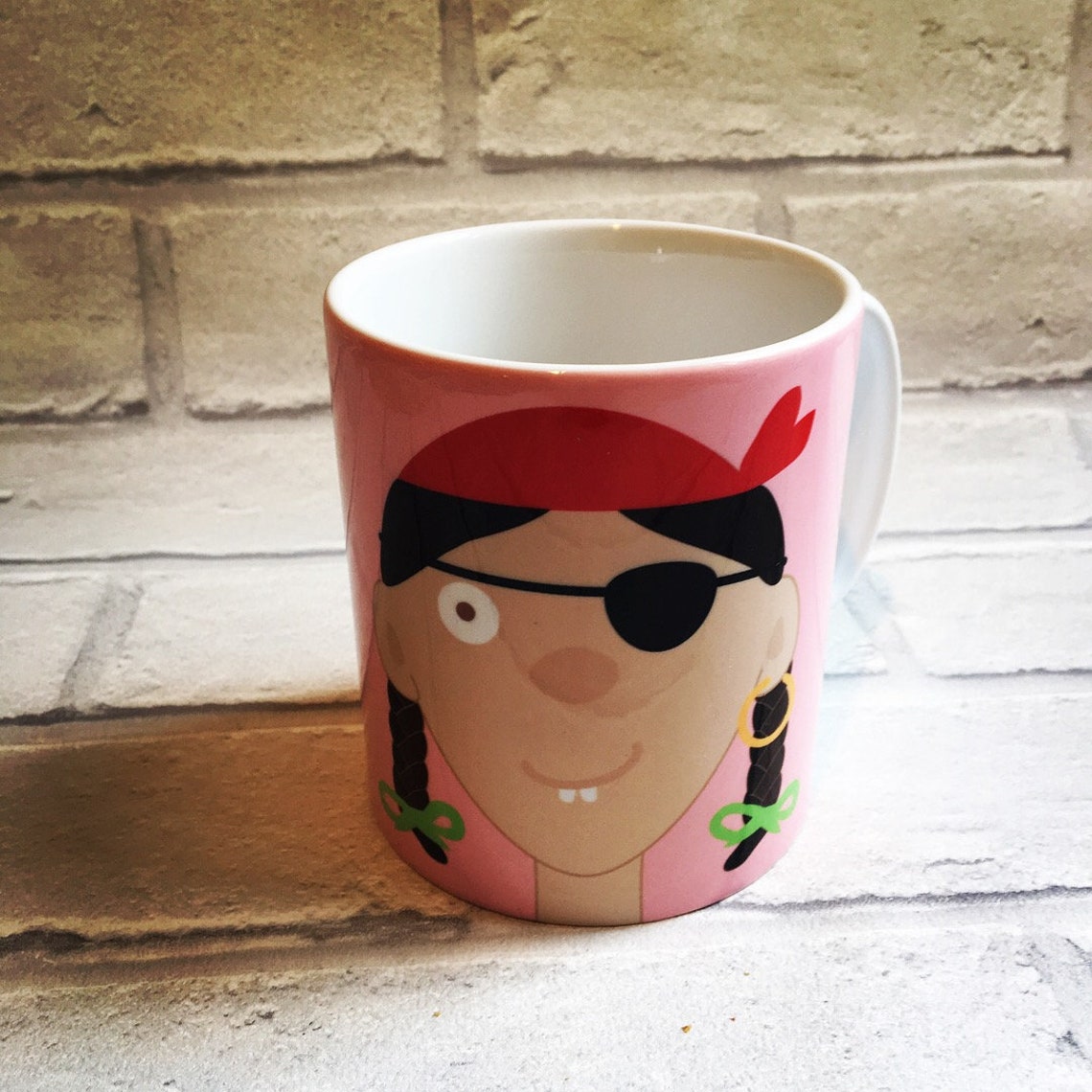 Pirate Face Mug Personalised Gift Kids Names Kids Etsy Italia