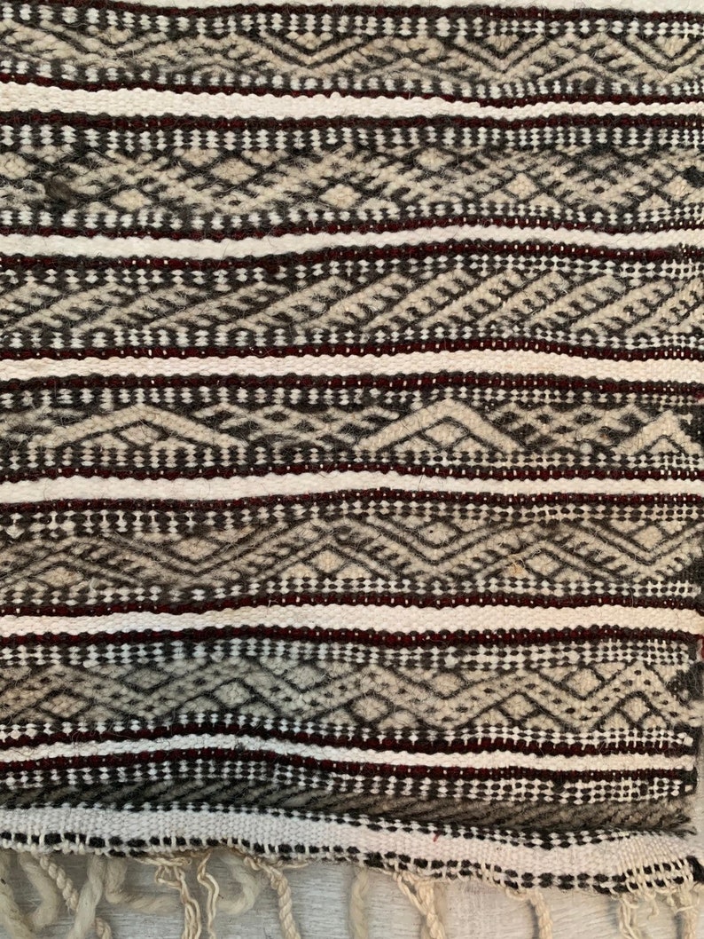 Moroccan Handmade Wool Accent Runner