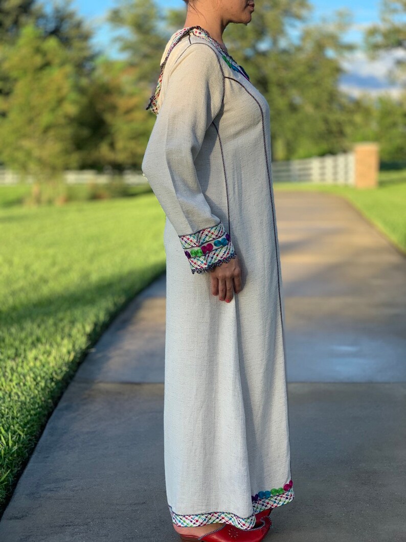 moroccan dress with hood