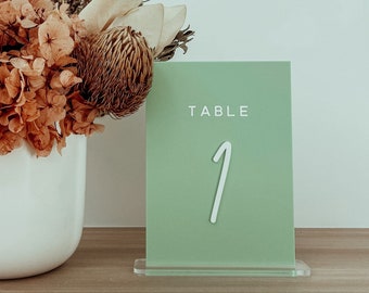 Wedding Table Numbers - Acrylic