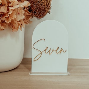 Table Number | Table Numbers | Acrylic Table Numbers | Table Number Wedding
