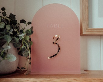 Wedding Table Numbers - Acrylic