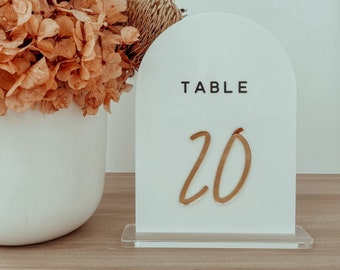 Wedding Table Numbers - Acrylic