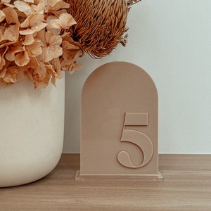Números de mesa de arco / Números de mesa / Números de mesa acrílicos / Número de mesa Boda