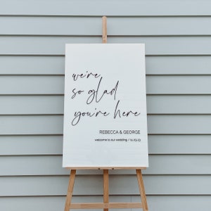 Wedding Welcome Sign | Wedding Sign | Wedding Acrylic Sign | Welcome To Our Wedding Sign | 36” x 24”