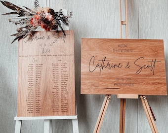 Wedding Sign Combo/Package – Welcome Sign – Seating Chart