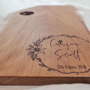 Personalised Chopping Board Chopping Board Cheese Board Serving Board Custom Board Wedding Gift Engagement Gift Cutting Board image 3