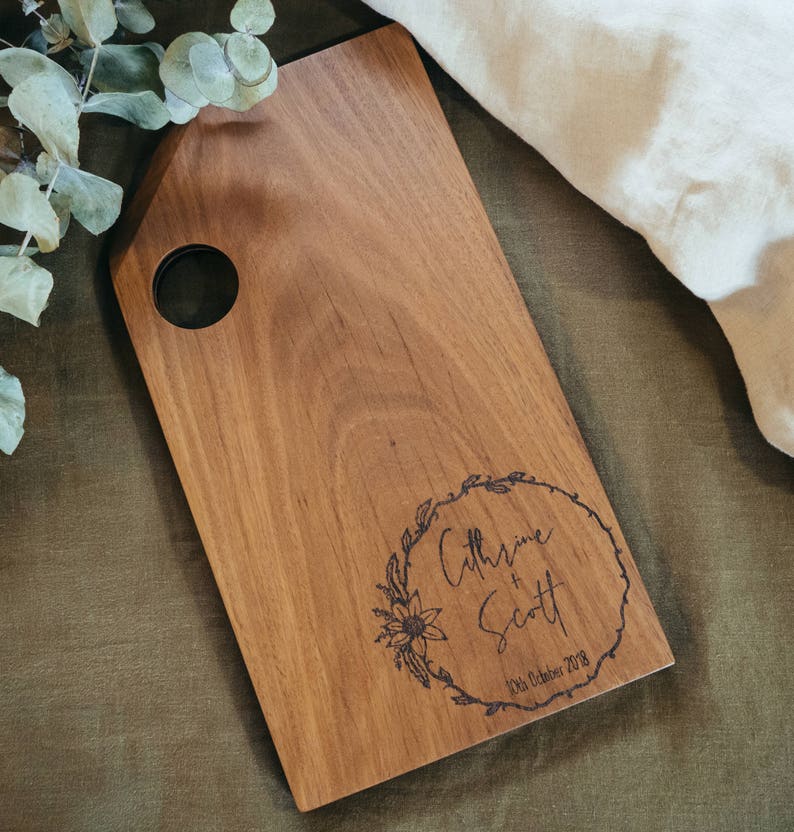 Personalised Chopping Board Chopping Board Cheese Board Serving Board Custom Board Wedding Gift Engagement Gift Cutting Board image 6