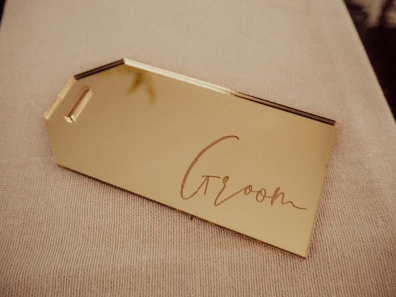 Wedding Place Card Luggage Tag Name Cards Escort Cards Etsy