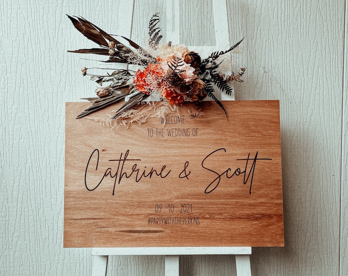 Hochzeit Willkommensschild | Holz | Rustikale | Dekor | Verlobung