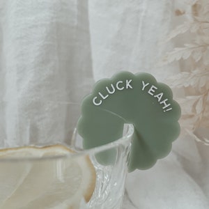 Personalized Wavy Acrylic Drink Tags Custom Wedding & Event Quote Tags in a trendy scalloped shape Personalized Bar Stemless Mixer image 5