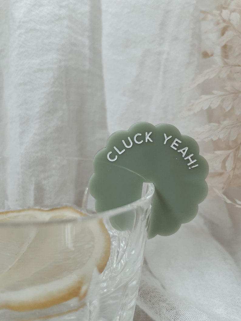 Personalized Wavy Acrylic Drink Tags Custom Wedding & Event Quote Tags in a trendy scalloped shape Personalized Bar Stemless Mixer image 5