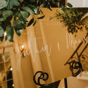Acrylic Wedding Welcome Sign | Event Sign | Acrylic Sign | Luxe