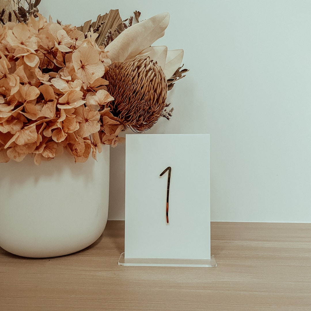 Table Number | Table Numbers | Acrylic Table Numbers | Table Number ...