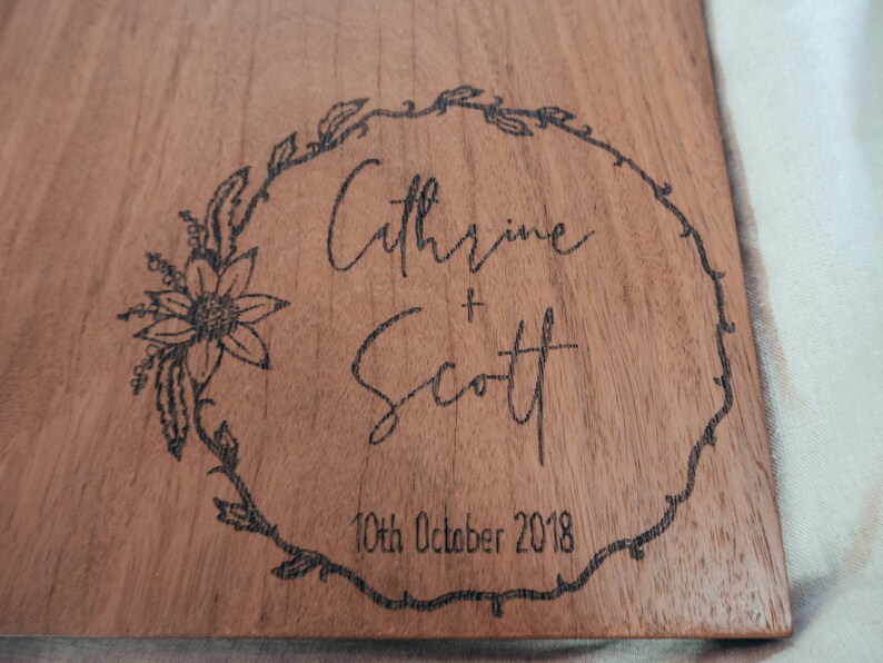 Personalised Chopping Board Chopping Board Cheese Board Serving Board Custom Board Wedding Gift Engagement Gift Cutting Board image 5