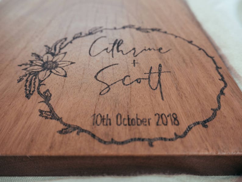 Personalised Chopping Board Chopping Board Cheese Board Serving Board Custom Board Wedding Gift Engagement Gift Cutting Board image 4