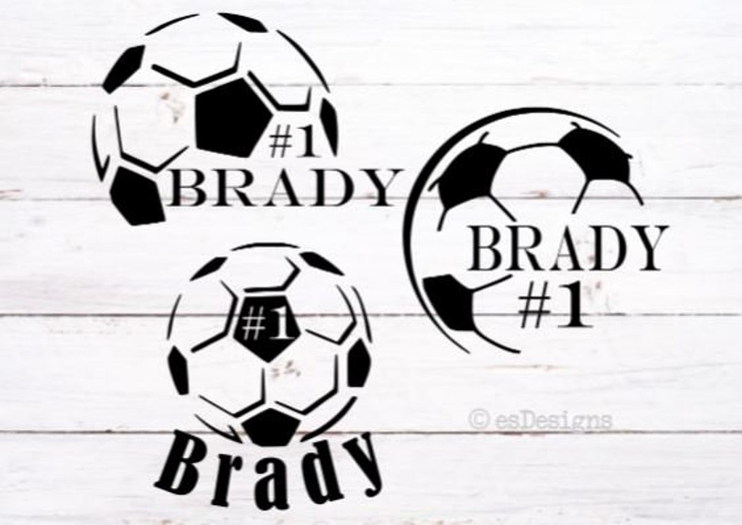 Custom Soccer Ball Decal With Name Soccer Sticker Soccer Etsy