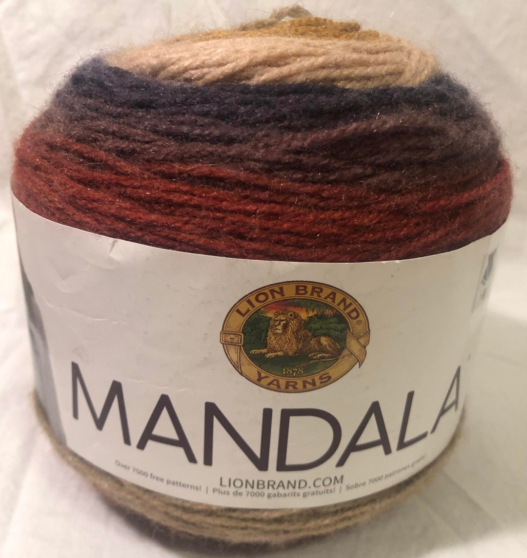 Lionbrand Yarn Cakes, Mandala, 3 Weight CENTAUR Yarn Cake, Amigurumi