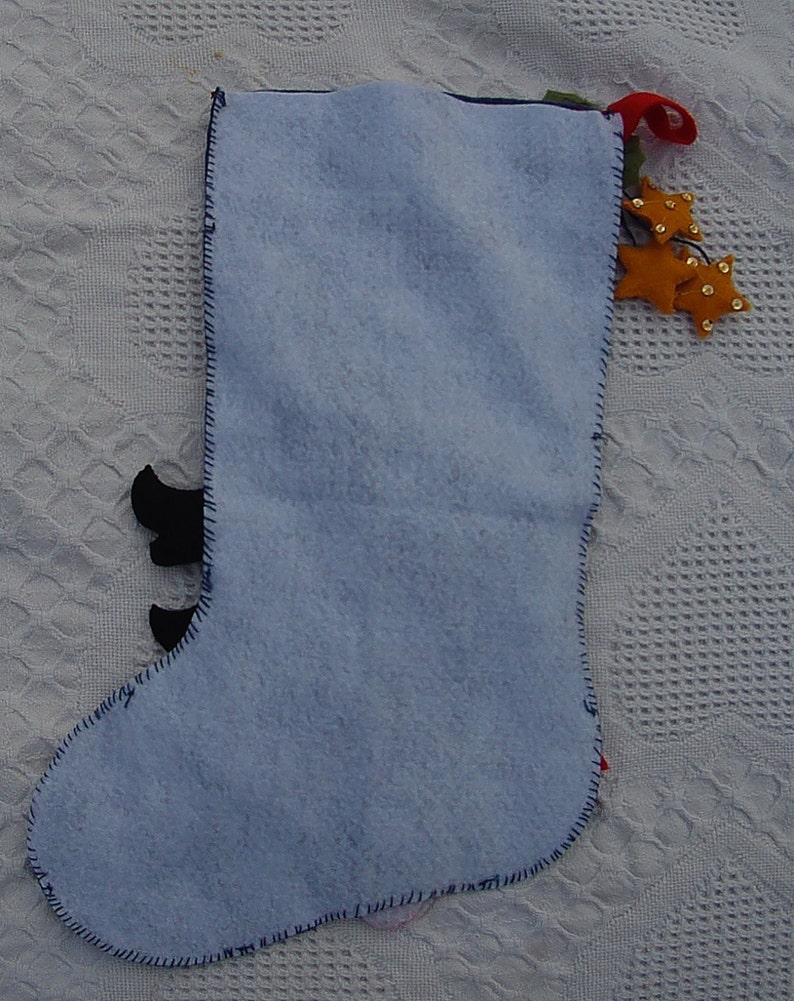 Retired Stocking Moon Light STocking! Very Rare FINISHED Bucilla Moonlight Santa Christmas Stocking From Kit #86018 Circa 2007