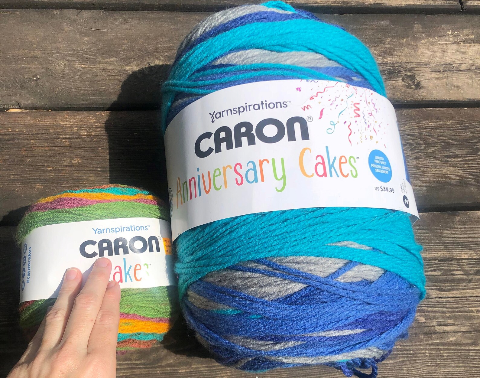 Reef Blue Blanket Yarn Caron Anniversary Cakes Super Bulky Etsy