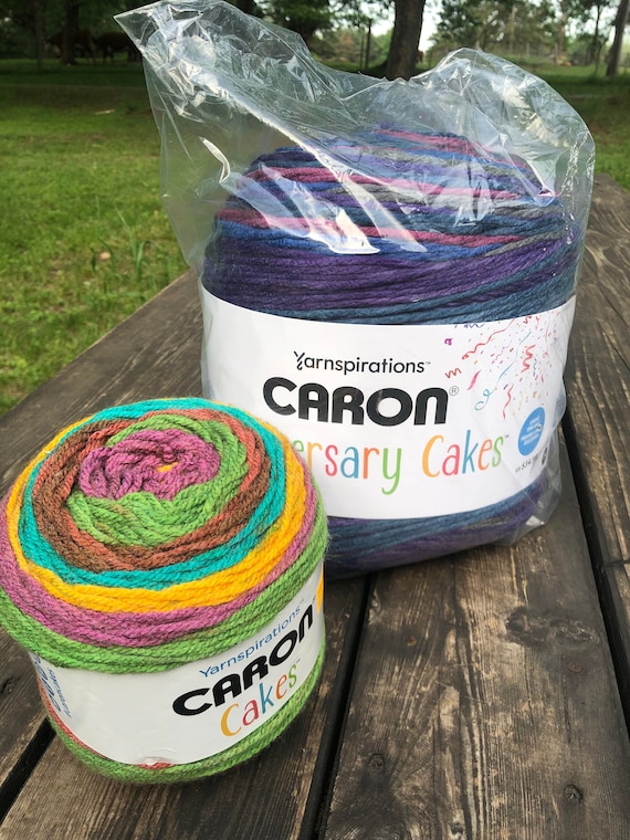 Caron Anniversary Cakes, NEBULAS Super Bulky 6 Weight NEBULAS, Cake Yarn,  Crochet, Knitting, Wall Decor, Chunky Yarn 