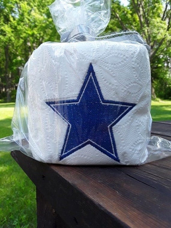 Football Dallas Cowboys Type Star EMBROIDERED Toilet Paper Etsy