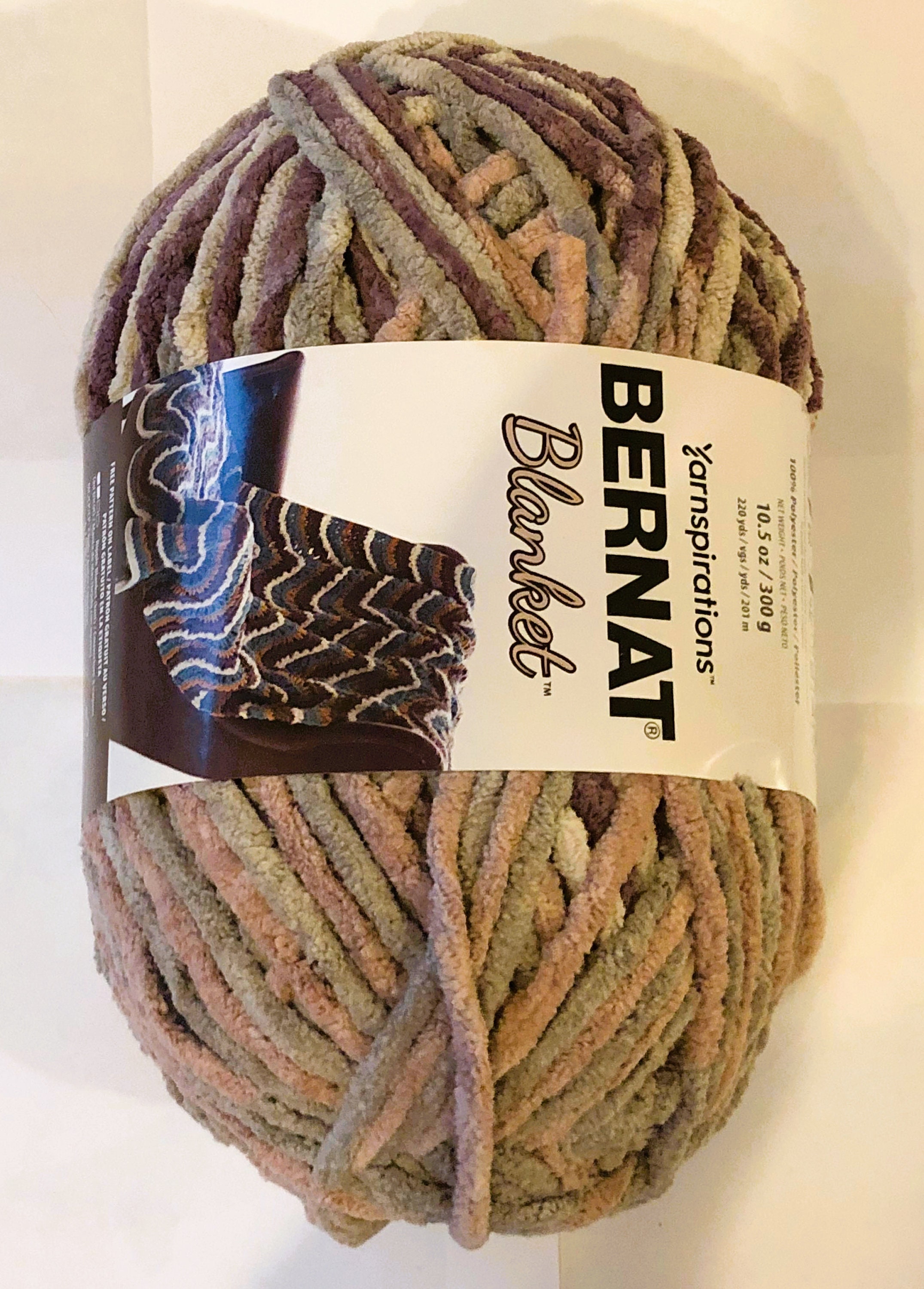 Bernat Blanket Purple Haze Yarn - 2 Pack of 300g/10.5oz - Polyester - 6  Super Bulky - 220 Yards - Knitting/Crochet